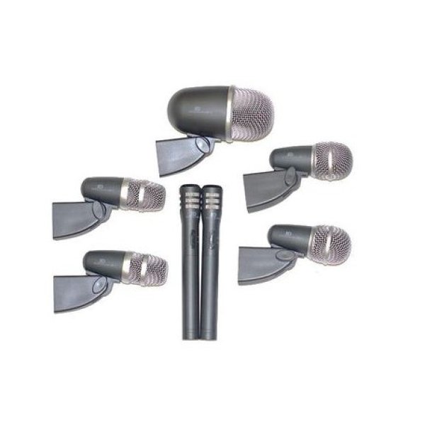 JD PERCUSSION JM-7 DRUM MICROPHONE KIT INCL CARRY CASE